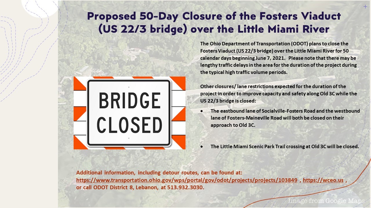 Proposed 50-Day Closure of Foster's Viaduct
